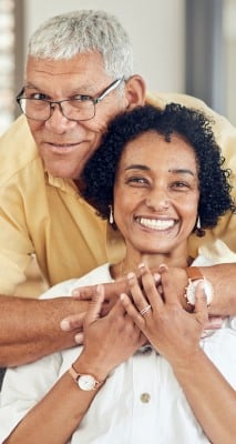 Elison Park | Seniors smiling embracing